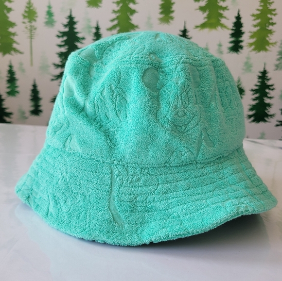 Disney Accessories - New Disney Parks Mickey Mouse and Friends Terry Cloth Bucket Hat.